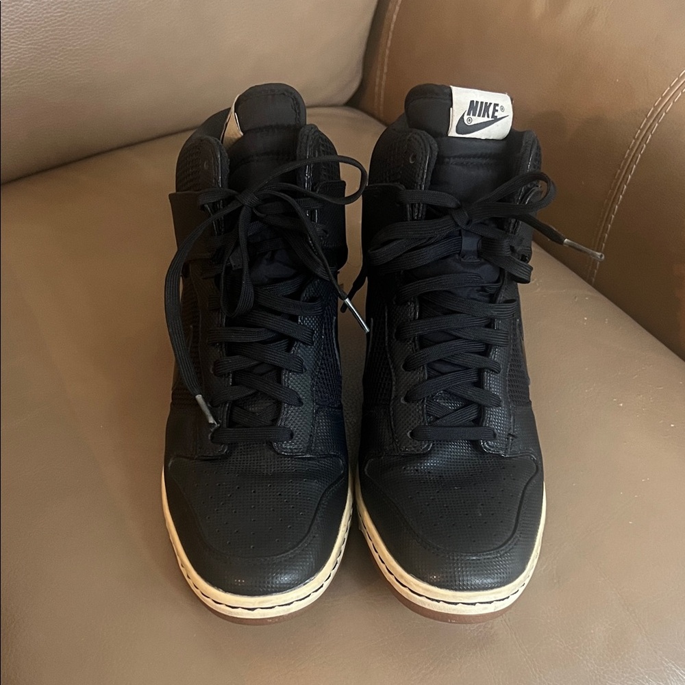 Nike Women’s “Dunks”  Black High-Top Sneakers